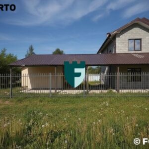 Двухскатный навес с металлочерепицей 4х10 м фото