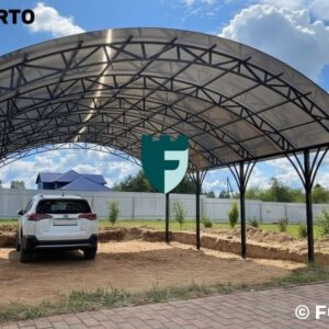 Арочный навес для машины 4х6 м фото