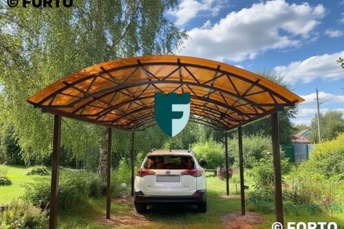 naves1017-photo-01 Арочный навес из поликарбоната для дачного участка 3х6 м фото